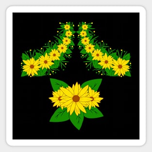 sunflower in bloom sunflowers flower pattern floral Magnet